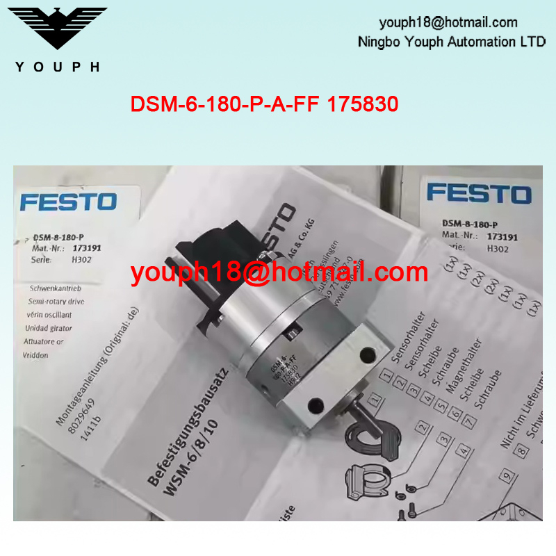 Festo DSM-6-180-P-A-FF 175830 Swivel angle 180° DSM Semi-rotary drive