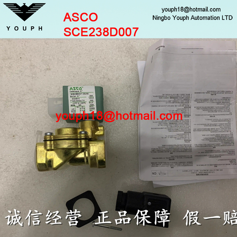 ASCO SCE238D007 G1/2 Orifice size 12mm Normally Closed Solenoid Valve