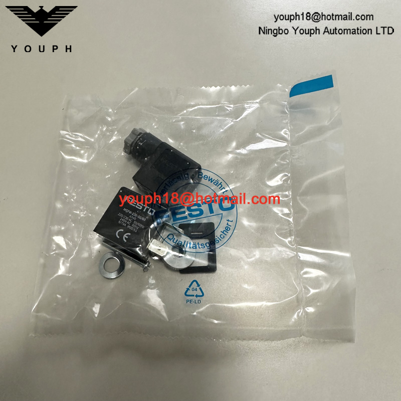 FESTO MSFW-230-50/60 4540 230V AC 50/60 Hz Tiger Valve MFH-5-1/4 Solenoid Coil