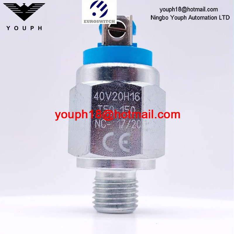 Euroswitch 40V10H16 40V10H17 40V20H16 40V20H17 T50-150 40 40V Piston-operated pressure switch