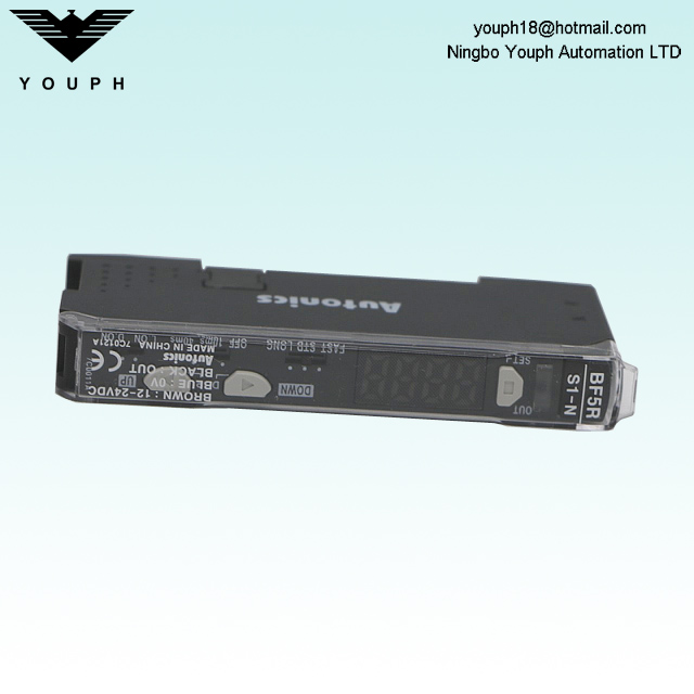 Autonics BF5R-S1-N NPN Red LED Single Display Digital Fiber Sensor Proximity Switch