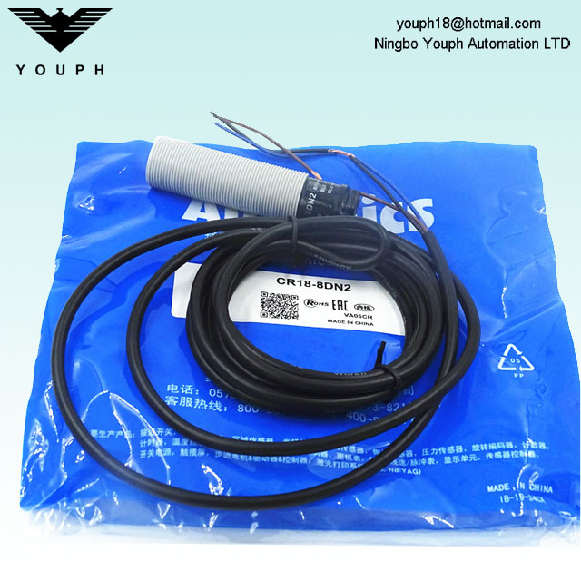Autonics CR18-8DN2 M18 NPN Normally Closed Proximity Sensor