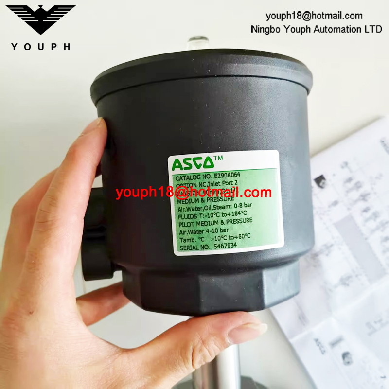 ASCO E290A064 40mm 1-1/2 Stainless Steel AISI 316L Pressure Operated Angle Seat VALVE