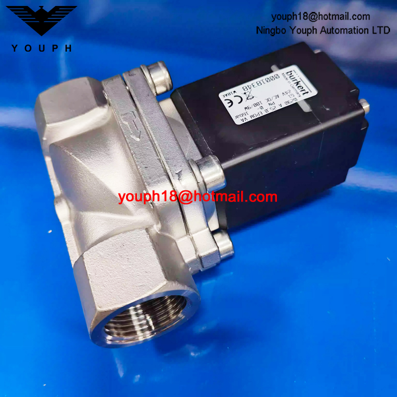 Burkert 00018348 18348 0290 A 25,0 EPDM VA 24V AC/DC 100/9W NC EPDM Seal Stainless Steel Solenoid Valve