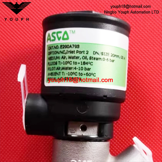 EMERSON ASCO E290A793 G3/4" 20mm Normal closed Stainless Steel Angle Seat VALVE