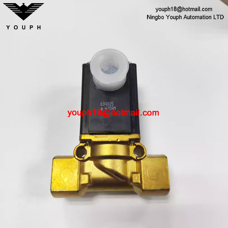 Burkert 00050294 0290 Series NBR Diaphragm Normally Closed 2/2-way Brass Body Solenoid Valve