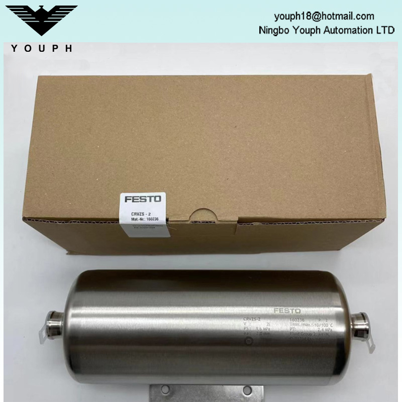 Festo CRVZS-2 160236 G1/2 2L High-alloy stainless steel SS Air reservoir