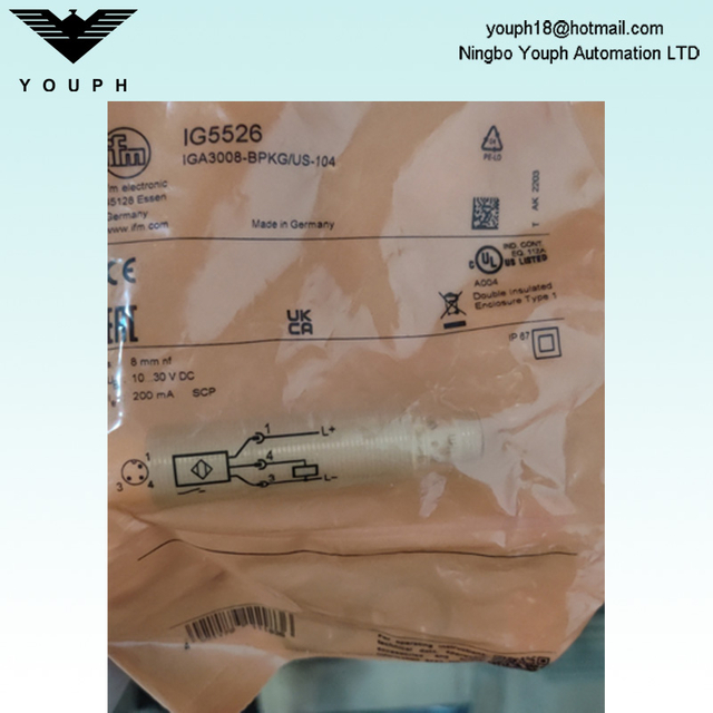 IFM IG5526 IGA3008-BPKG/US-104 Inductive Sensor