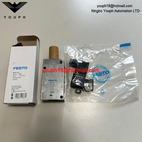 FESTO MFH-5-1/4 6211 G1/4 Coil 24VDC 110VAC 220VAC MFH Solenoid valve