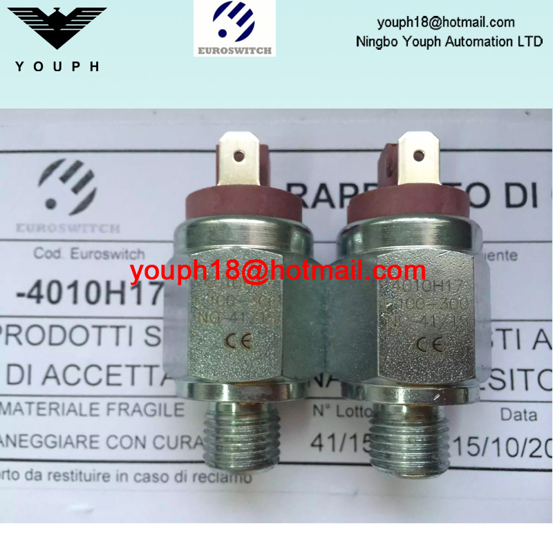 Euroswitch 4010H17 4020H17 40V10H17 40V20H17 T50-150 40 40V Piston pressure switch