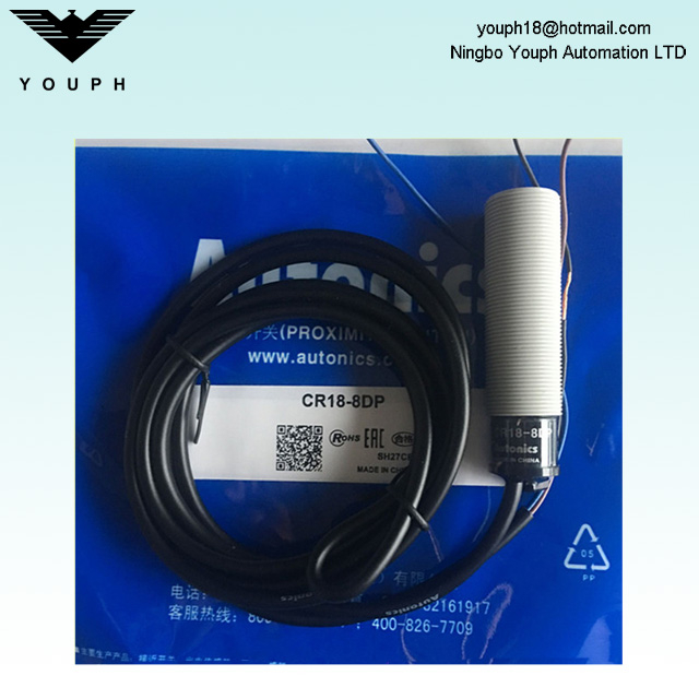 Autonics CR18-8DP M18 Electric Capacitive PNP Normally Open Proximity Sensor
