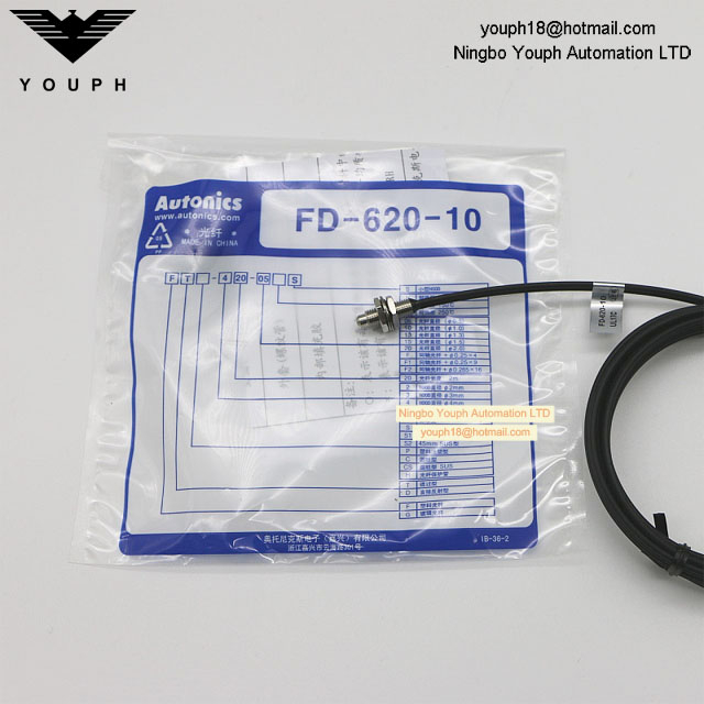 AUTONICS FD-620-10 Diffuse Reflective Type Fiber Optic Cable Photo Sensor
