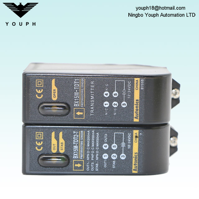 Autonics BX15M-TDT BX15M-TDT-T Through-beam DC Power Photoelectric Sensor