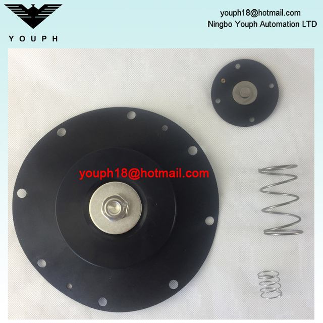 DMF-Y-102SA 3 1/2" Pulse Valve Springs Nitrile Viton Diaphragm Repair Kit