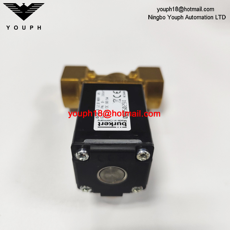 Burkert 00050294 0290 Series NBR Diaphragm Normally Closed 2/2-way Brass Body Solenoid Valve