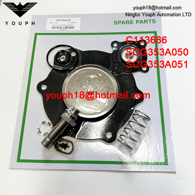 ASCO C113686 SCG353A051 2-1/2" Pulse Valve NBR Diaphragm Repair Kit