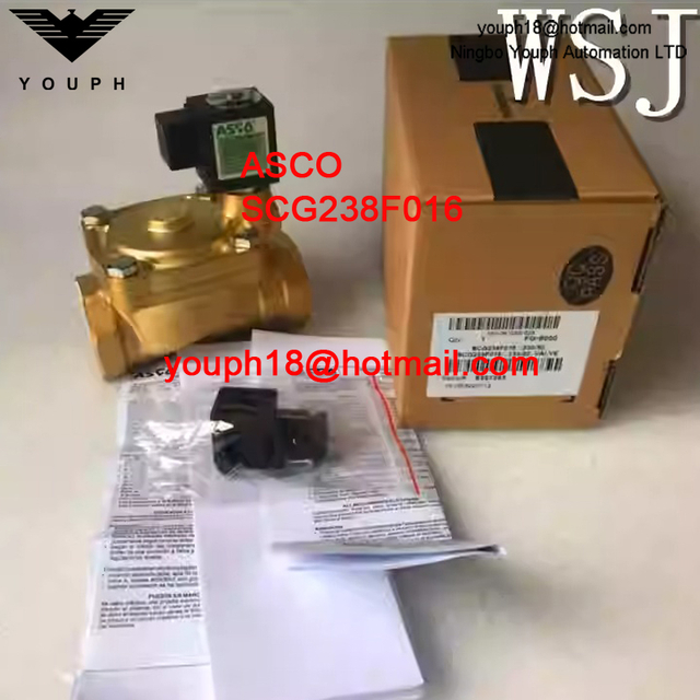 ASCO 238 SCG238D016 G1-1/4" Normally Closed Brass Solenoid Valve