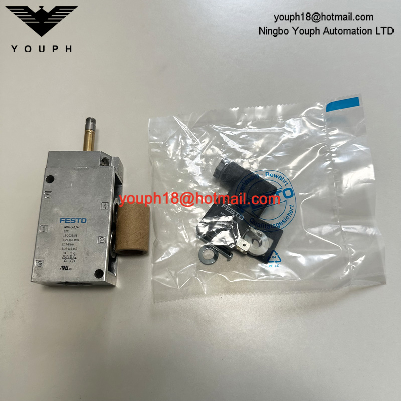 FESTO MFH-5-1/4 6211 G1/4 Coil 24VDC 110VAC 220VAC MFH Solenoid valve