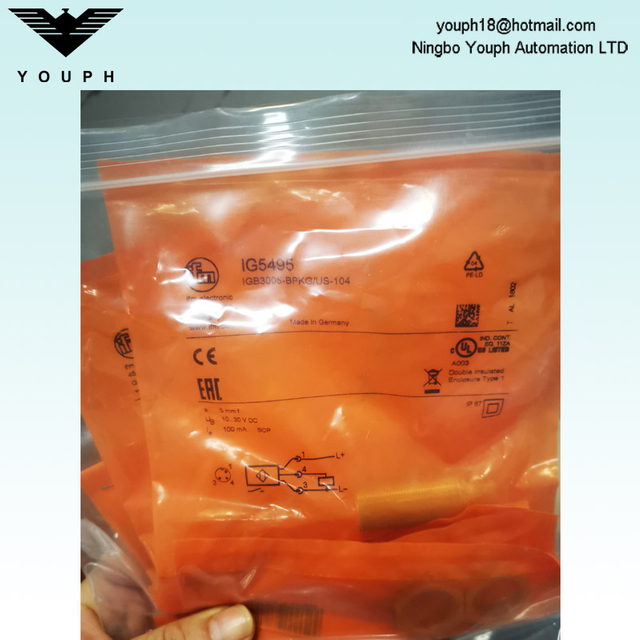 IFM IG5495 IGB3005-BPKG/US-104 Inductive Sensor