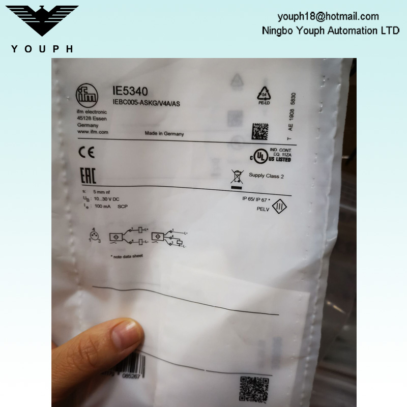 IFM IE5340 IEBC005-ASKG/V4A/AS Inductive Sensor