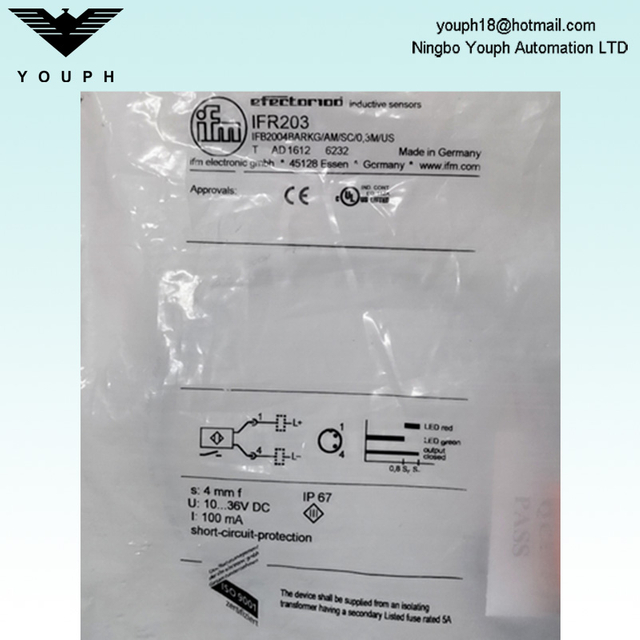 IFM IFR203 IER203 IGR203 Inductive Sensor