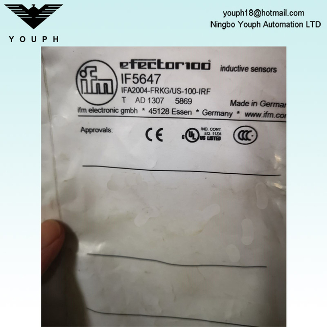 IFM IF5647 IFA2004-FRKG/US-100-IRF Inductive Sensor