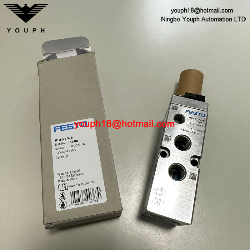 FESTO MFH-5-1/4-B 15901 G1/4 5/2-way monostable Tiger Solenoid valve