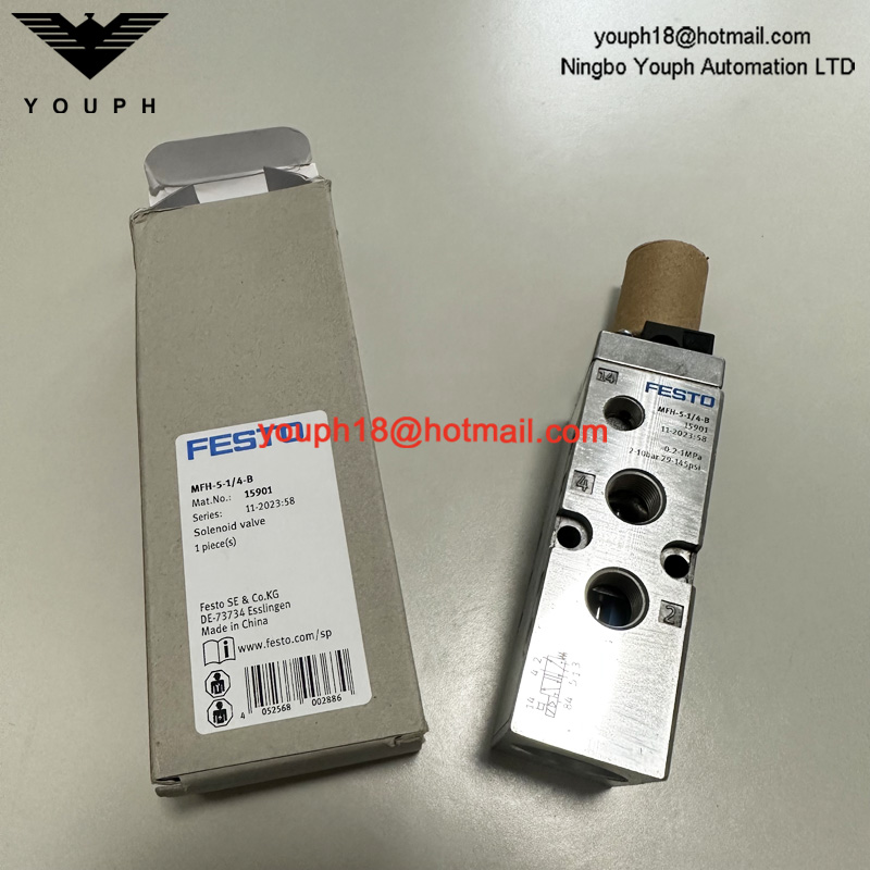 FESTO MFH-5-1/4-B 15901 G1/4 5/2-way monostable Tiger Solenoid valve