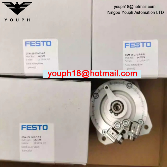 Festo DSM-25-270-P-A-B 547578 Elastic cushioning components Spigot shaft Semi-rotary Drive