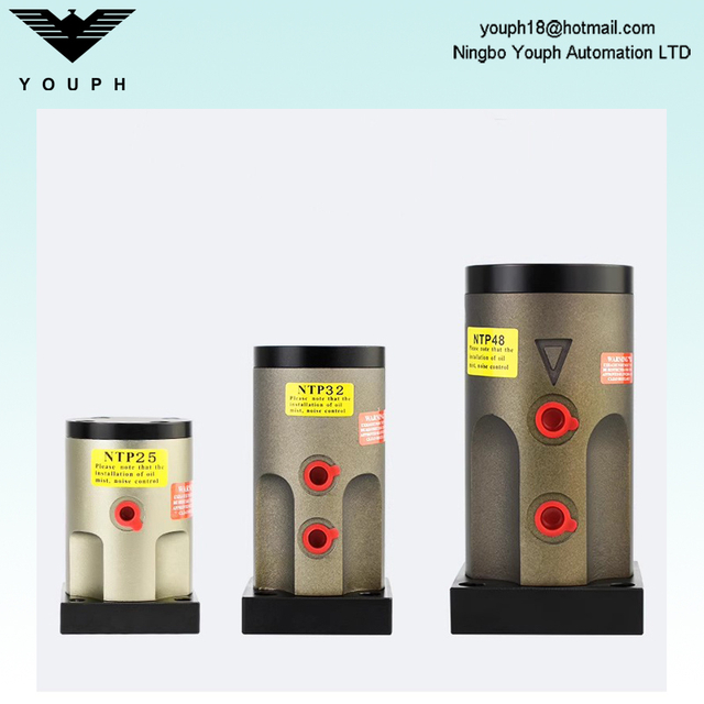 NTP25 NTP32 NTP48 Netter NTP Series Pneumatic Piston Vibrator Pneumatic Hammer Linear Vibration Bulkhead Vibrator