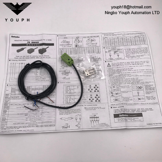 AUTONICS PSN17-5DN PSN17-5DN-F Front Side Rectangular Proximity Sensor