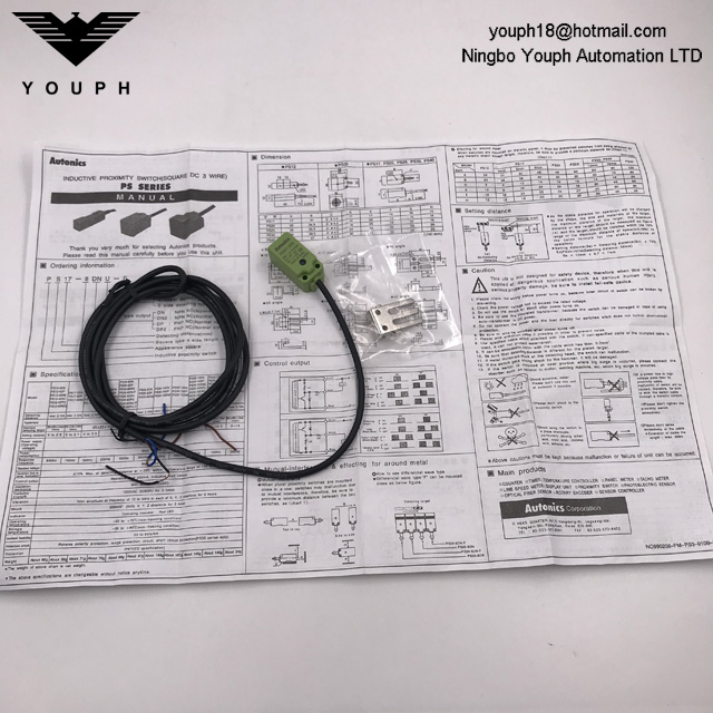 AUTONICS PSN17-5DN PSN17-5DN-F Front Side Rectangular Proximity Sensor