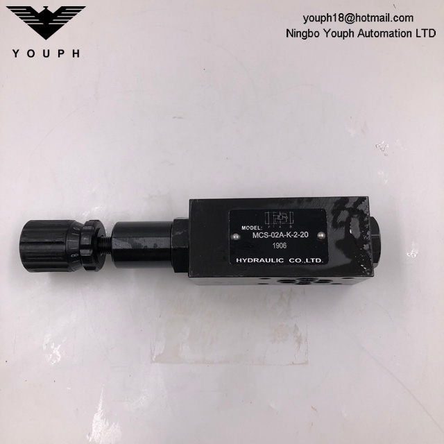 MCS-02A-K-2-20 MCS-02B-K-2-20 MHA-02 MHA-03 MHA-04 MHA-06 MHB-02 Hydraulic Valve