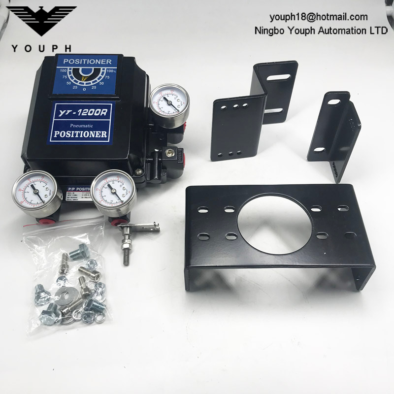 YTC YT-1200R YT-1200RD132S0 M6x34L Lever Rotary Actuator Pneumatic Positioner