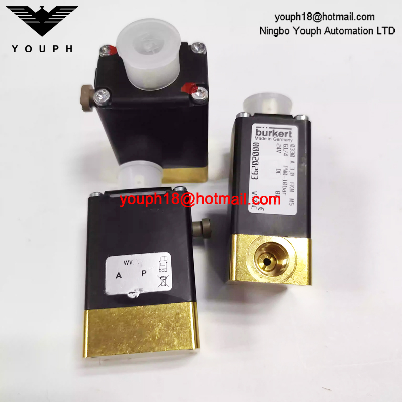Burkert 00020293 0330A Series FKM Diaphragm 2/2-way Direct-acting Normally Closed Solenoid Valve