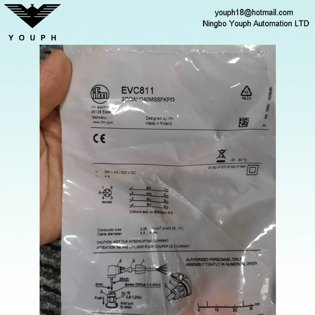 IFM EVC811 SDOAH040MSSFKPG Wirable Socket