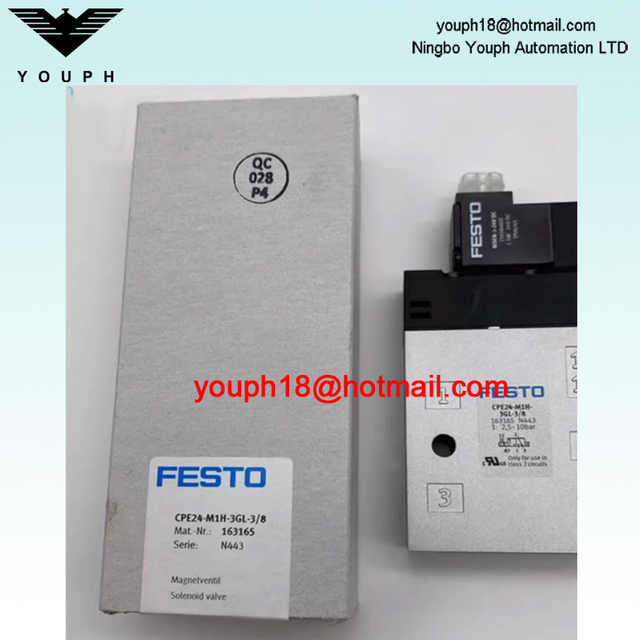 Festo CPE24-M1H-3GL-3/8 163165 2500 l/min G3/8 Solenoid valve
