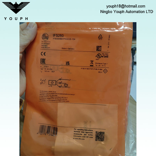 IFM IFS260 IFB3004BAPKG/US-104 Inductive sensor