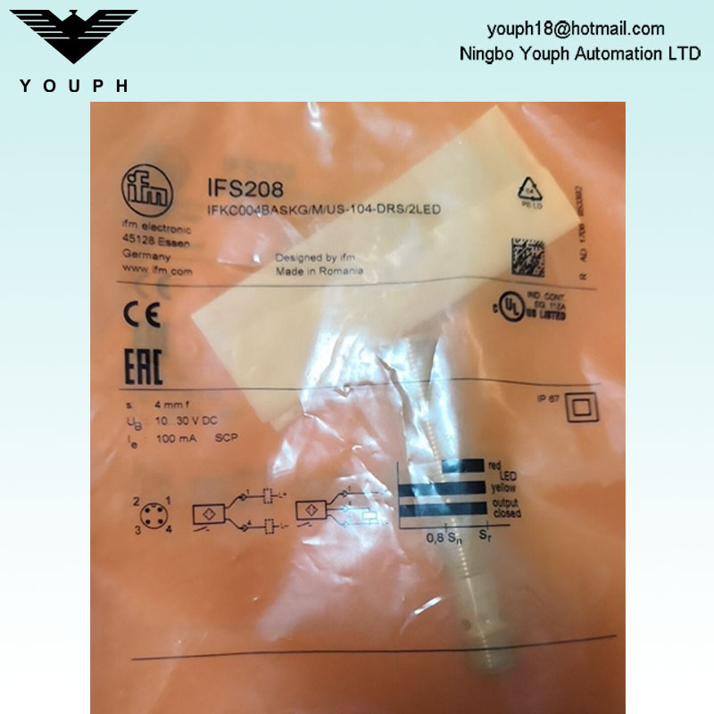 IFM IFS208 IFKC004BASKG/M/US-104-DRS/2LED EAC Inductive sensor