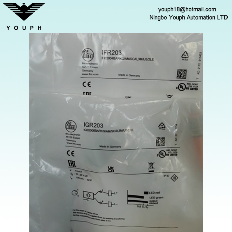 IFM IFR203 IER203 IGR203 Inductive Sensor