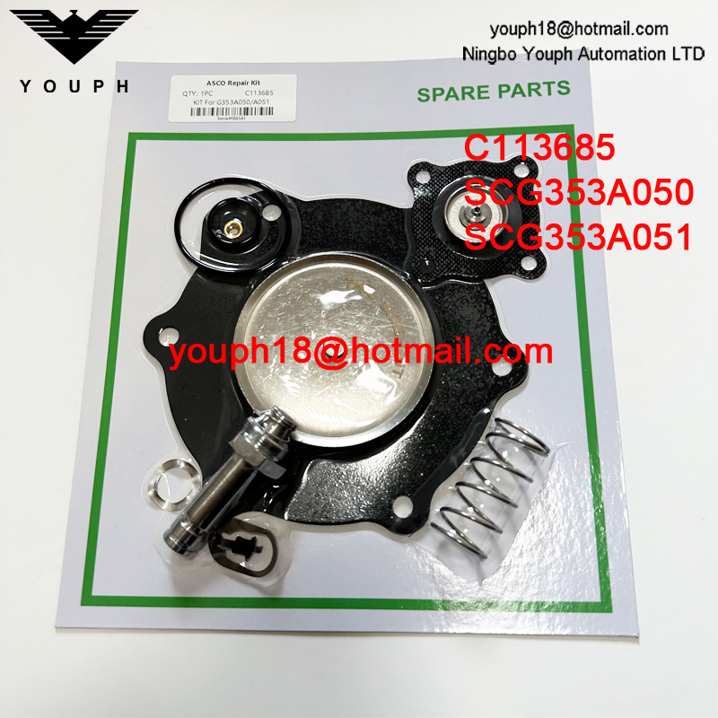 ASCO C113685 SCG353A050 SCG353A051 2" 2-1/2" Pulse Valves Buna-N Diaphragm Repair Kit