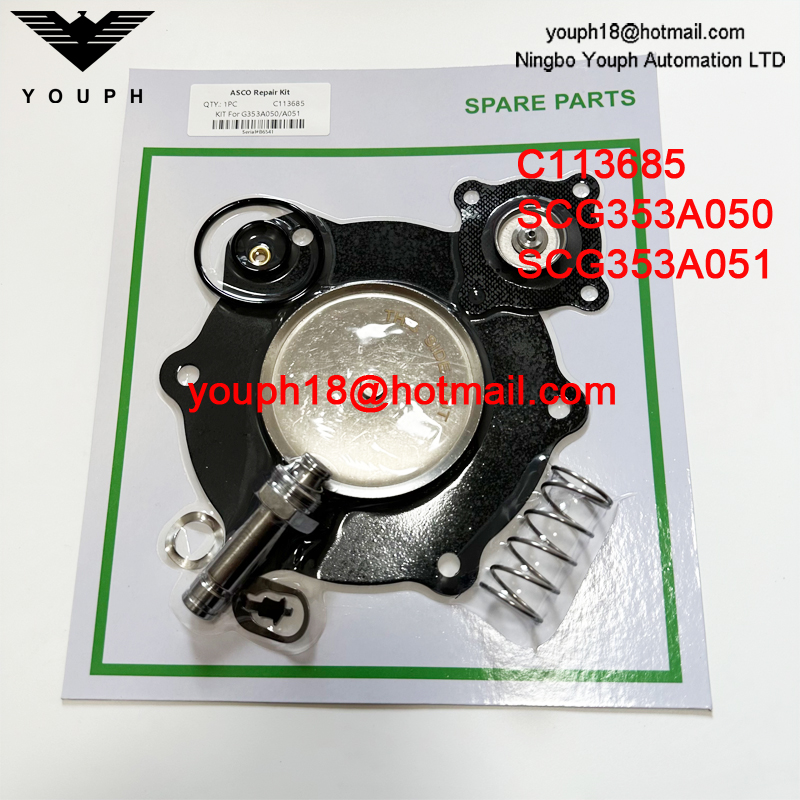 ASCO C113685 SCG353A050 SCG353A051 2" 2-1/2" Pulse Valves Buna-N Diaphragm Repair Kit