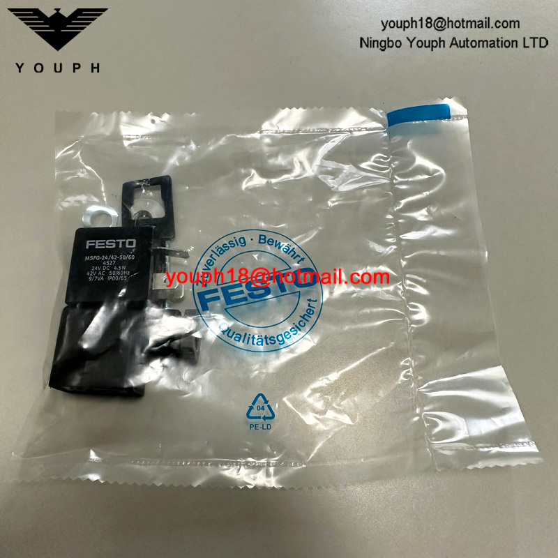 FESTO MSFG-24/42-50/60 4527 24V DC Tiger Classic Solenoid Valve MFH-5-1/8 MFH-5-1/4 Solenoid Coil