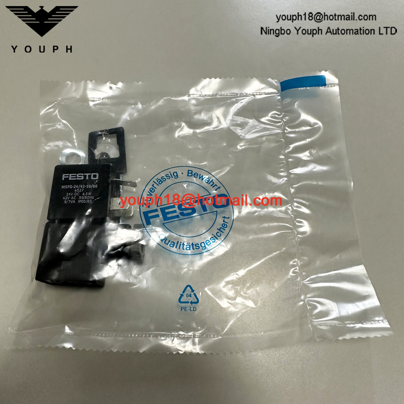 FESTO MSFG-24/42-50/60 4527 24V DC Tiger Classic Solenoid Valve MFH-5-1/8 MFH-5-1/4 Solenoid Coil
