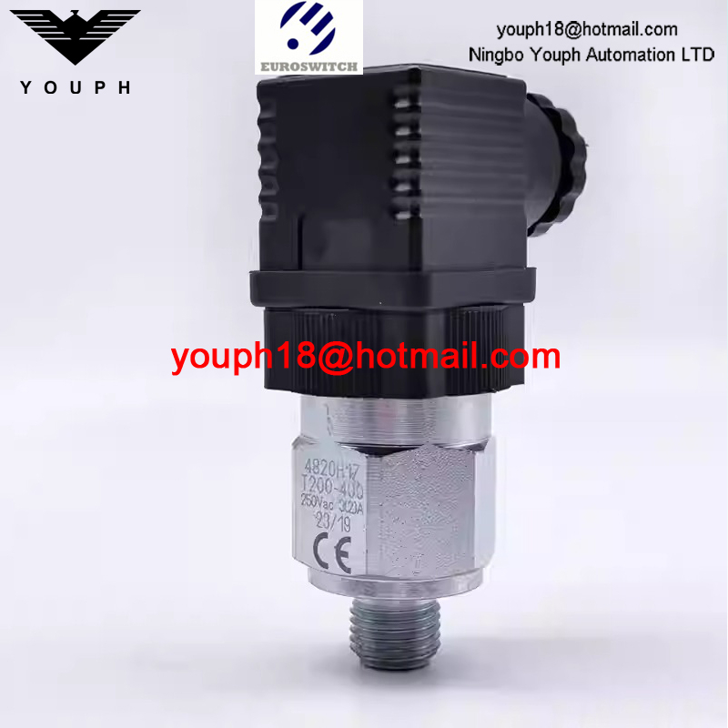 Euroswitch 4820H17 Zinc plated steel case 200-400 bar SPDT CONTACTS PISTON PRESSURE SWITCH
