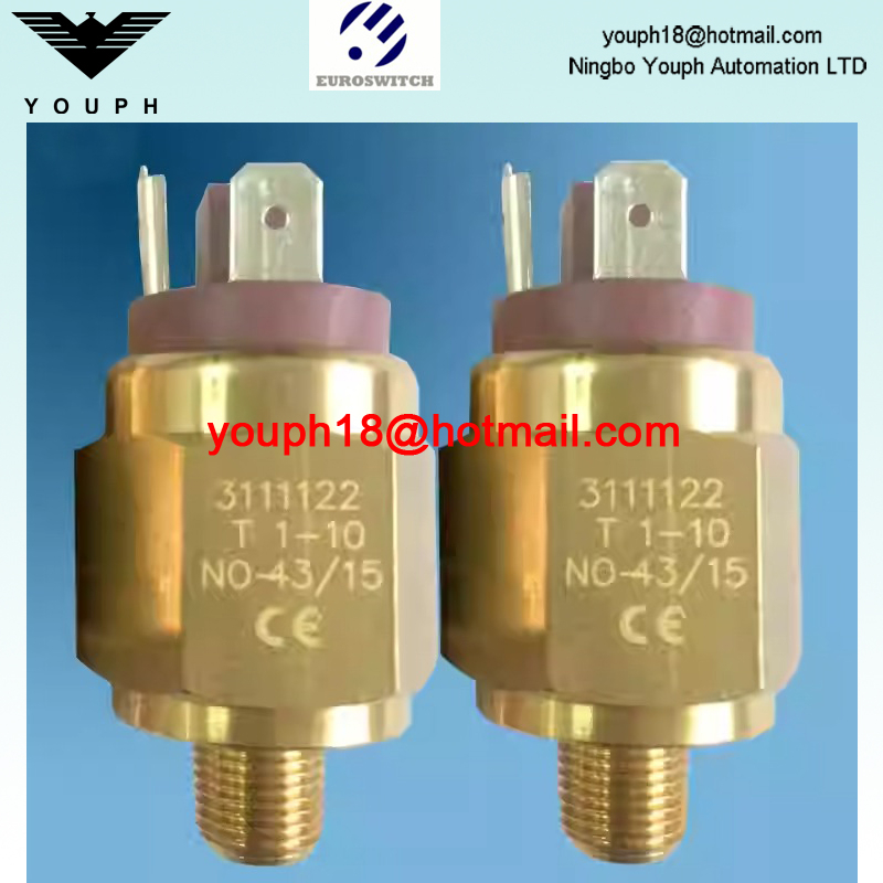 Euroswitch 3111122 3110123 31 31V Series Textile machine FKM Diaphragm air pressure switch