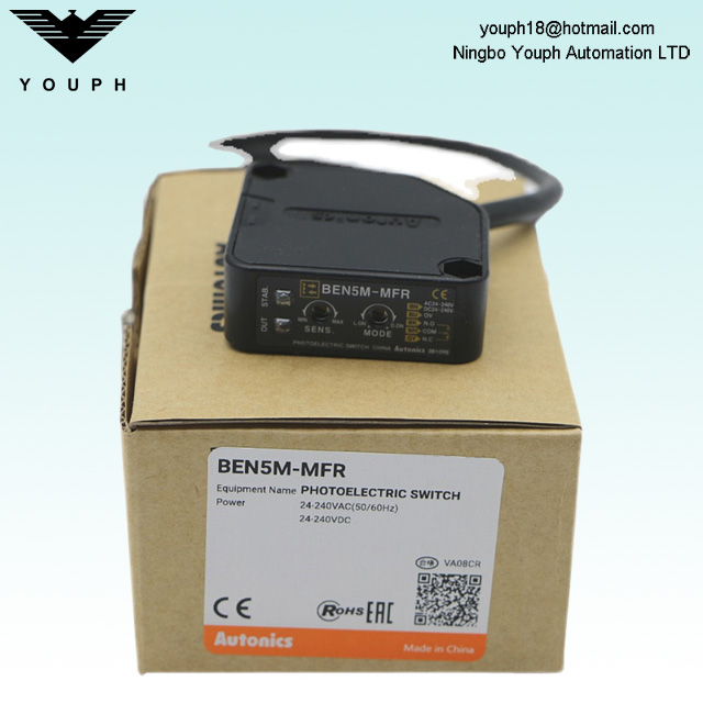 Autonics BEN5M-MFR Retroreflective PhotoElectric Sensor Proximity Switch