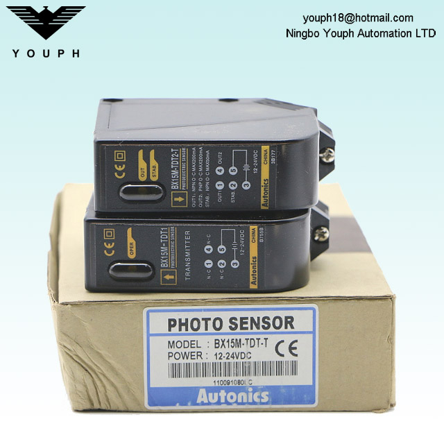 Autonics BX15M-TDT BX15M-TDT-T Through-beam DC Power Photoelectric Sensor