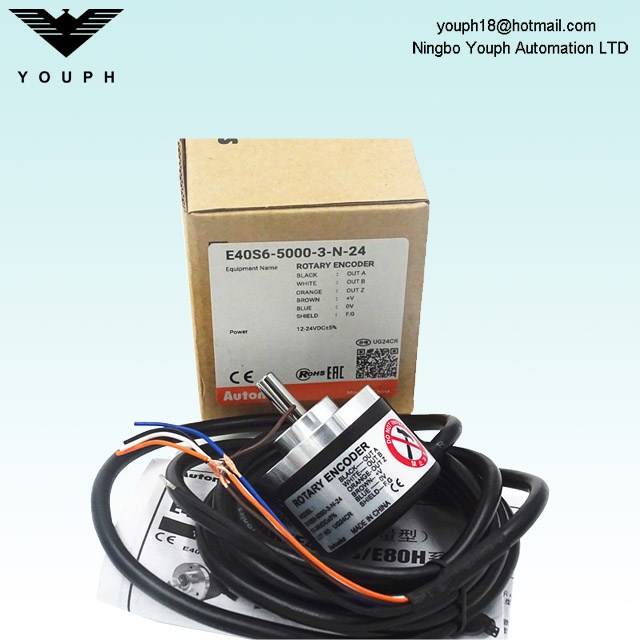 Autonics E40S6-5000-3-N-24 Incremental Rotary Encoder