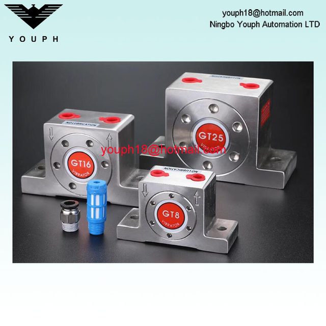 GT4 GT6 GT8 GT10 GT13 GT16 GT20 Stainless Steel Concrete Hopper Vibrators Air Rotary Turbine Industrial Impact Pneumatic Vibrator 